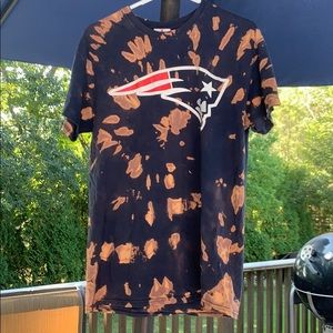 BLEACHED DYED TOM BRADY PATRIOTS SHIRT